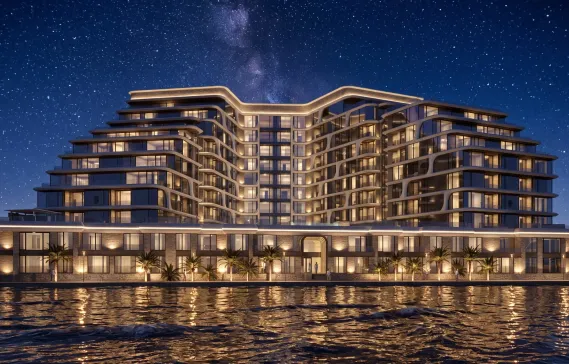 What increases the rental yield of an apartment on the seafront in Al Mouj Muscat?