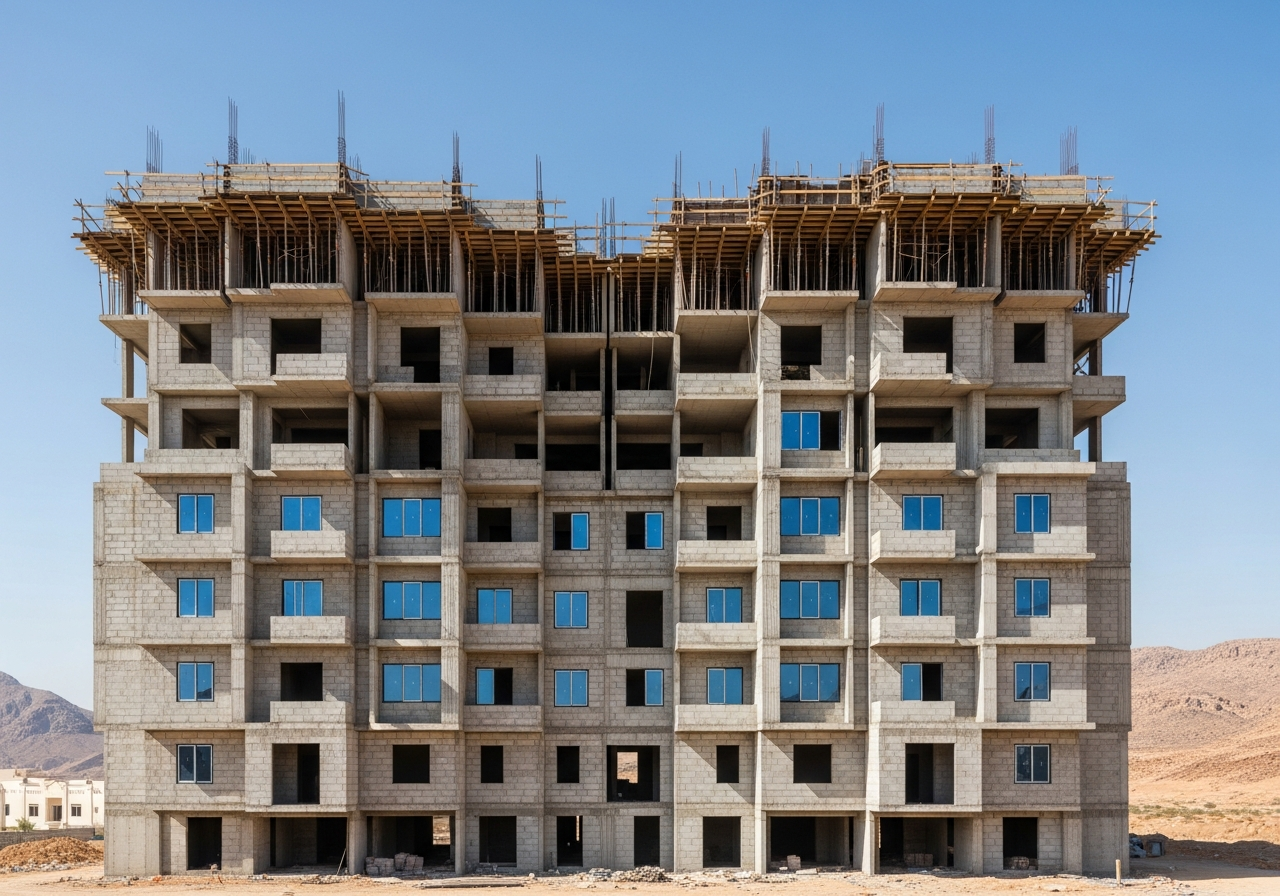 Appartements résidentiels modernes en cours de construction à Dhofar dans le cadre d'un projet d'investissement prometteur au Sultanat d'Oman