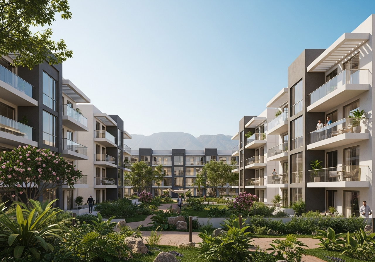 Appartements résidentiels de luxe à vendre à Salalah pour les étrangers dans un complexe touristique intégré avec vue sur la mer.