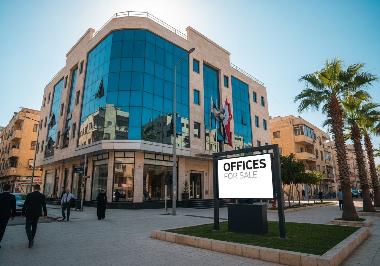 Modern commercial offices for sale in the Sultanate of Oman with excellent finishes in a vibrant business area