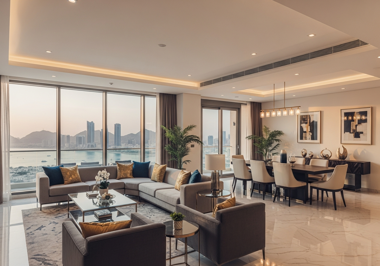 پنت‌هاوس لوکس ارائه شده برای فروش در مسقط با قیمت ارزان به عنوان یک فرصت سرمایه‌گذاری امیدبخش در عمان