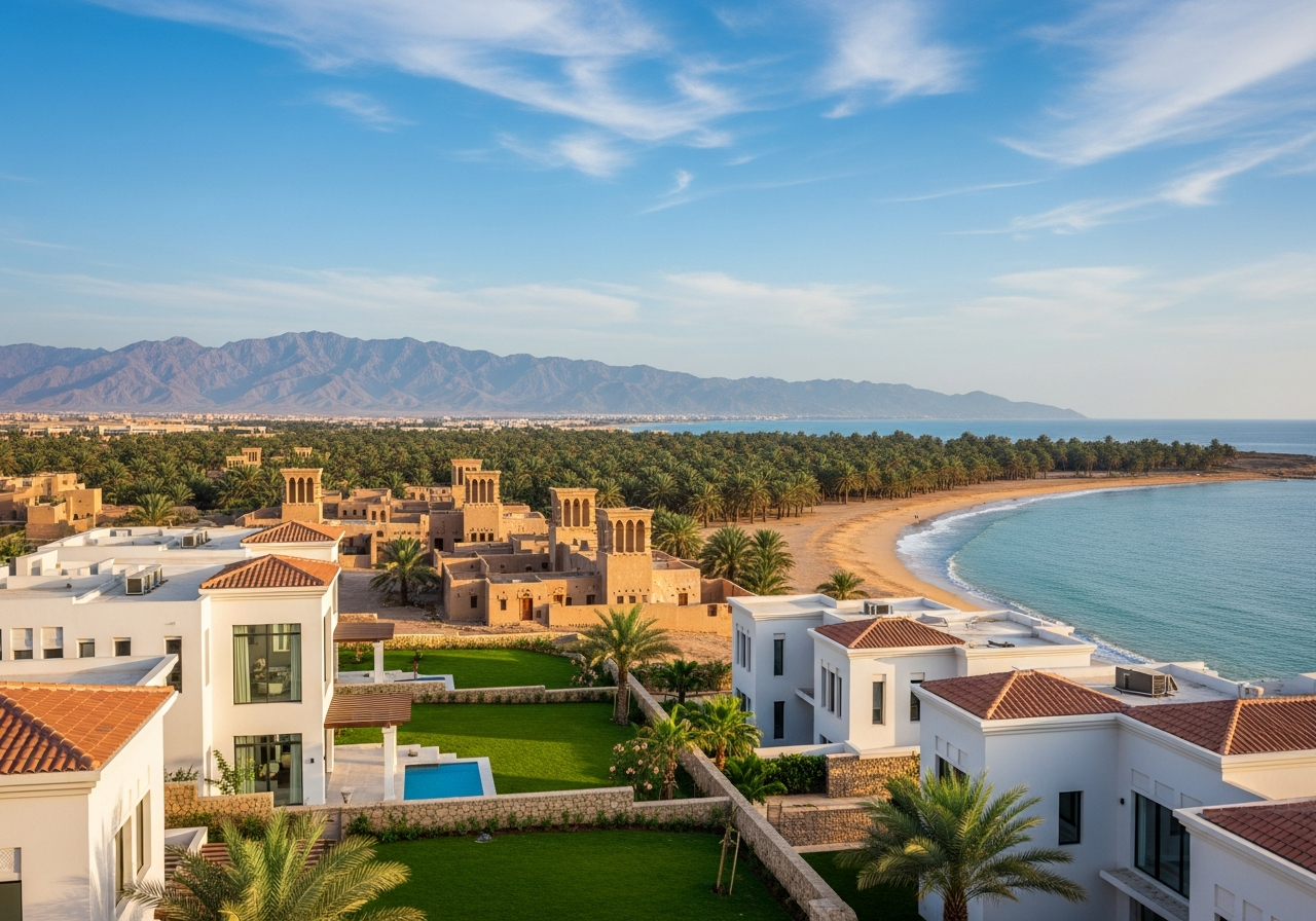 A variety of properties and residential villas for sale in South Al Batinah Governorate.