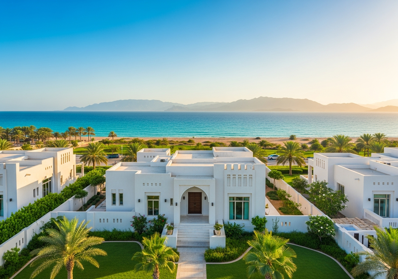 Un complexe résidentiel haut de gamme comprenant des appartements et des villas parmi les meilleurs biens à vendre à Dhofar avec des vues magnifiques