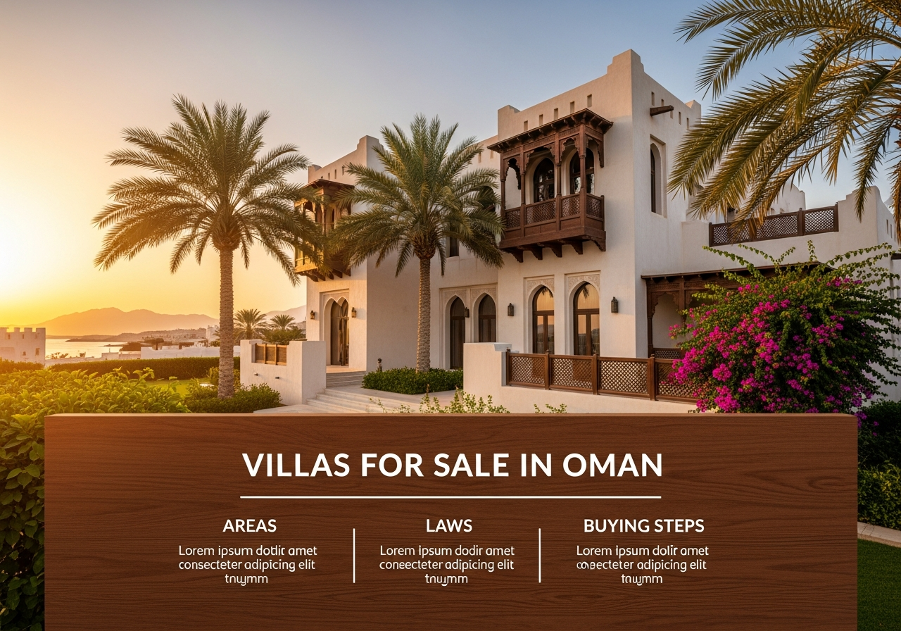 Yabancılar için Umman’da satılık lüks villa, özel havuz ve geniş bahçeli