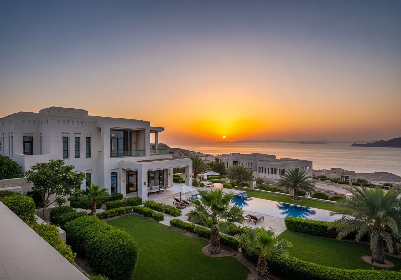 Yabancılar için Muskat'ta satılık bahçeli ve özel havuzlu lüks villa